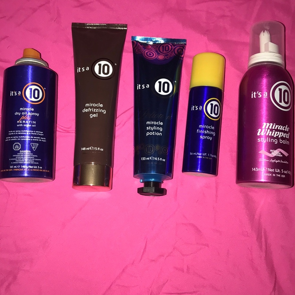 5 it’s a 10 hair products! Never been used